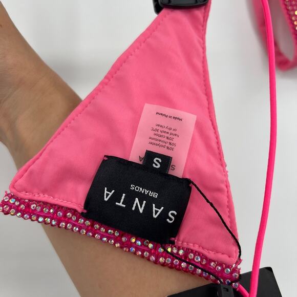 SANTA BRANDS Orchid Bikini Set in Neon Pink - Picture 4 of 4